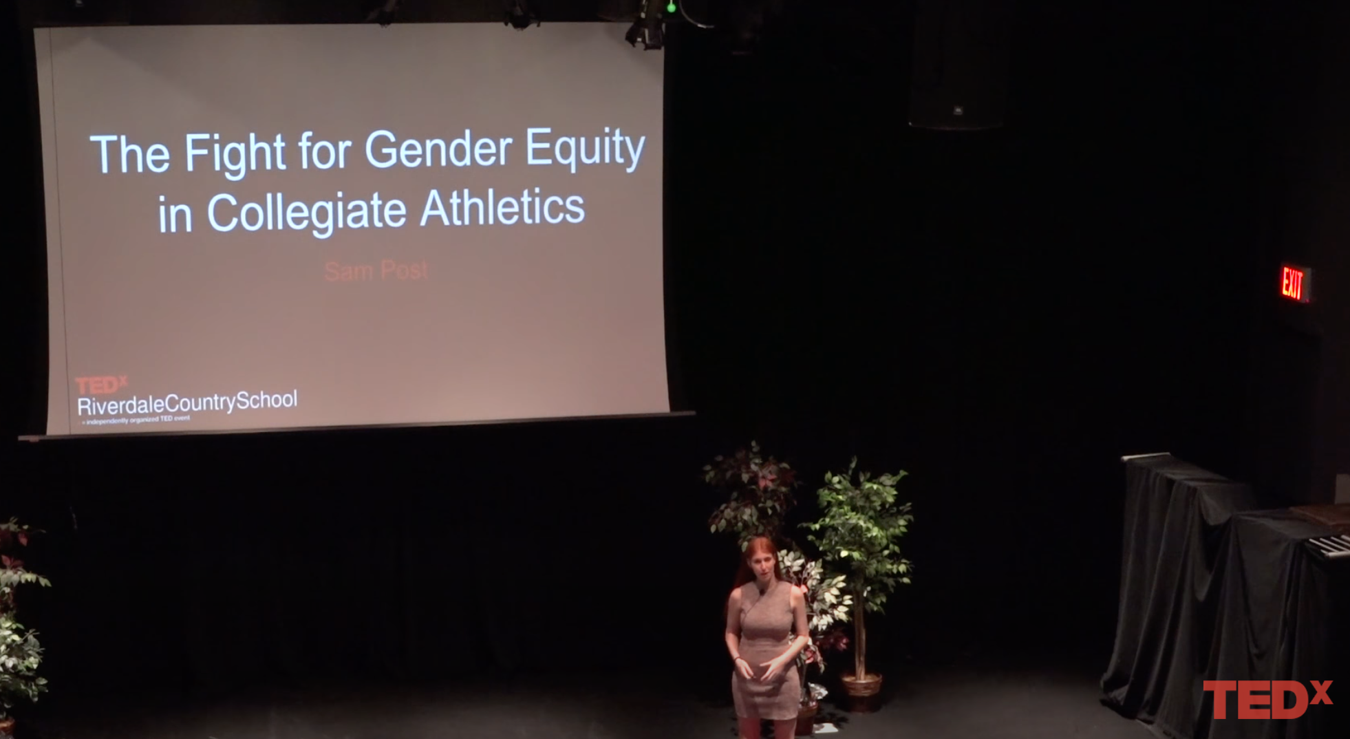 The Fight For Gender Equity in Collegiate Athletics | Sam Post | TEDx Riverdale Country School